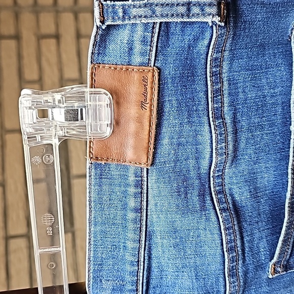 Madewell Cali Demi Boot Jeans Raw Hem Sz 32 - Picture 6 of 16